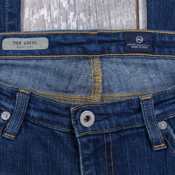 Adriano Goldschmied Jeans Womens 30x31 Angel Low Rise Bootcut Blue Denim Pants - Picture 6 of 8